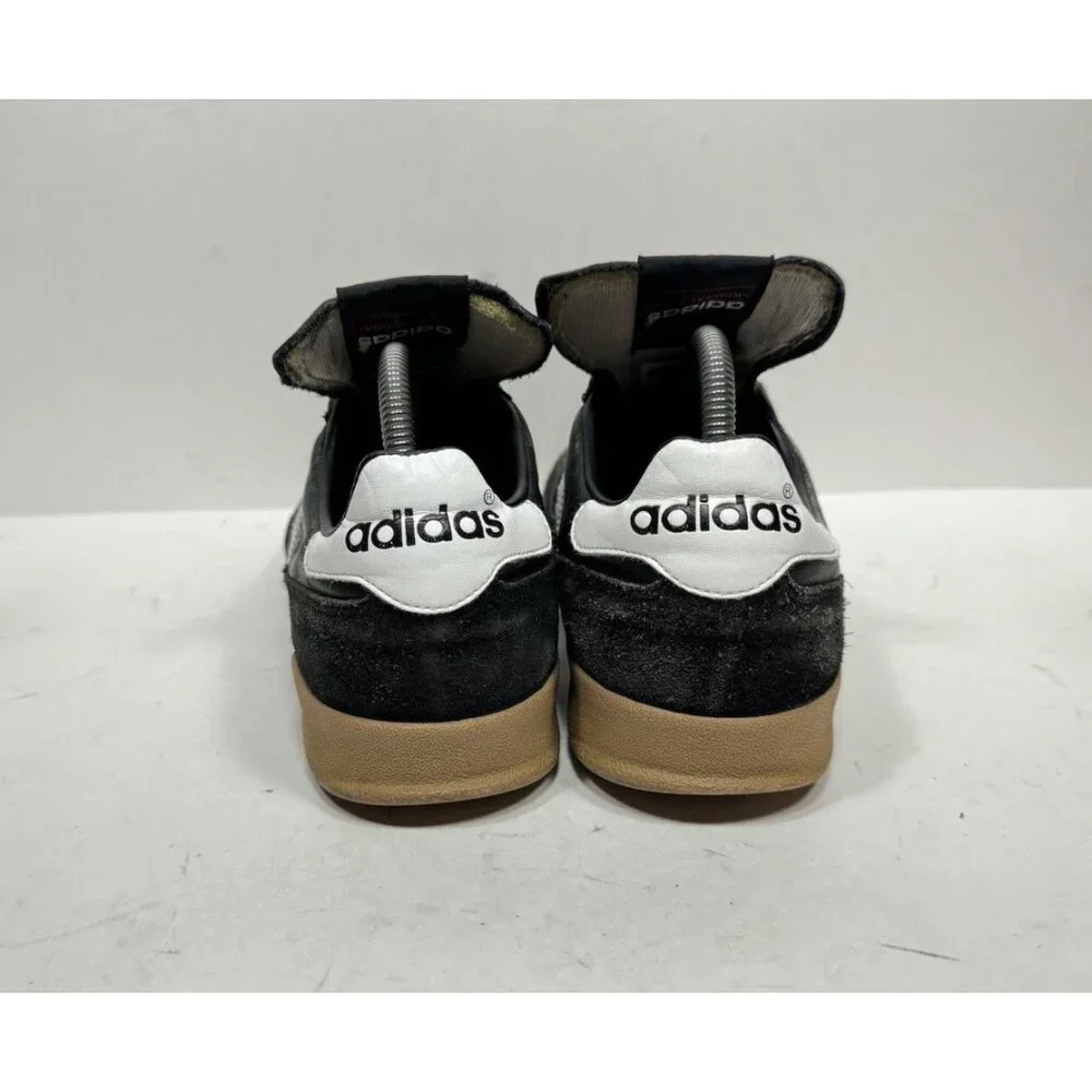 Adidas Mundial Goal Black Leather Indoor Soccer Shoes Lace Up Men’s Size 9_5